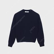 (새상품) haag 헤이그 baby alpaca sweater 니트 스웨터 네이비