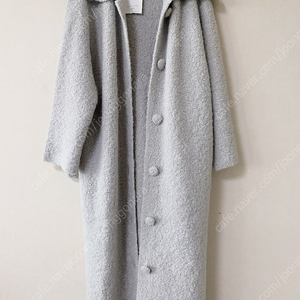 (elborn) 엘보른_롱 니트 코트 Delby Knit Long Coat (Snow Grey)