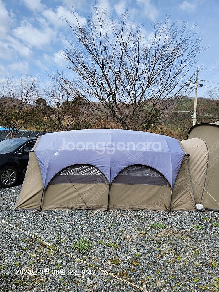 캠핑칸 오크돔L 카키색 판매합니다.--0