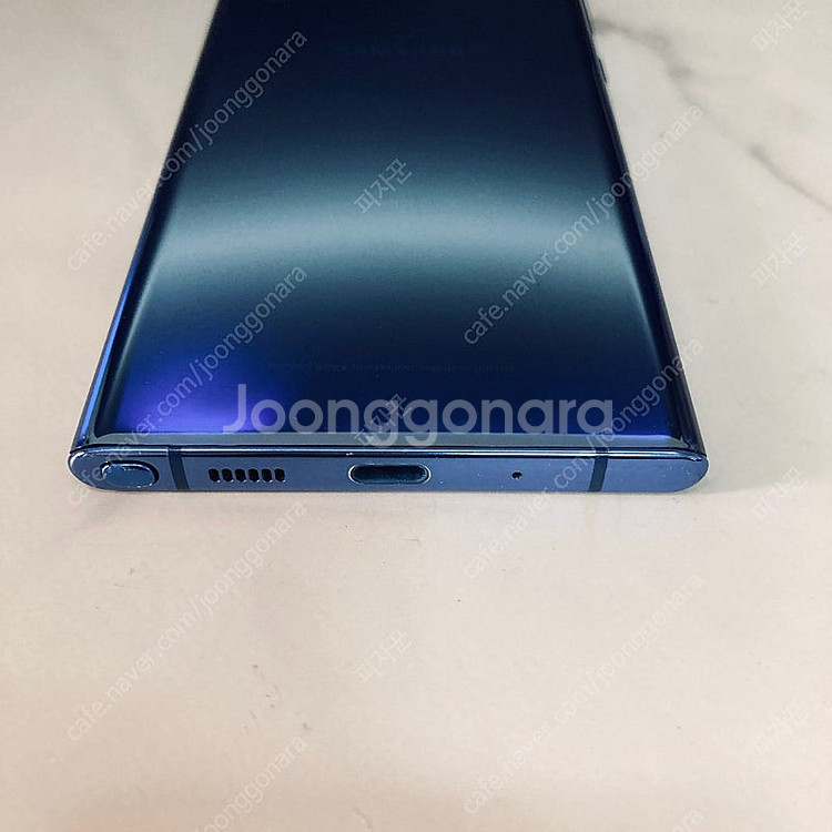 갤럭시 노트10플러스 블루 256기가 액정S급! 매우깨...--2