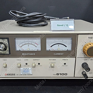 KIKUSUI TOS-6100 AC Low Ohm Tester 중고 판매 (Remote Probe 포함)