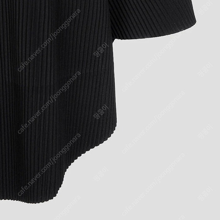 미 이세이미야케 윙플리츠 판초 가디건 블랙 프리사이즈--3