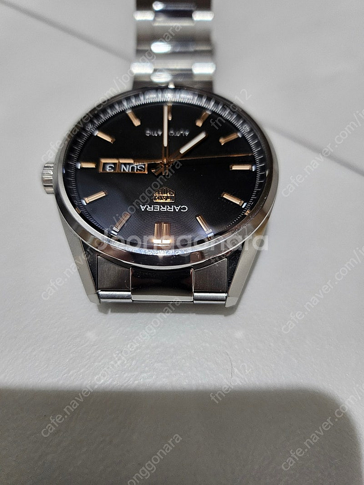 신형 태그호이어 까레라 칼리버5 데이데이트 로즈골드--7