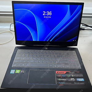 고사양 게이밍노트북 / aorus 15 xa/ i7-9750h rtx-2070 8gb