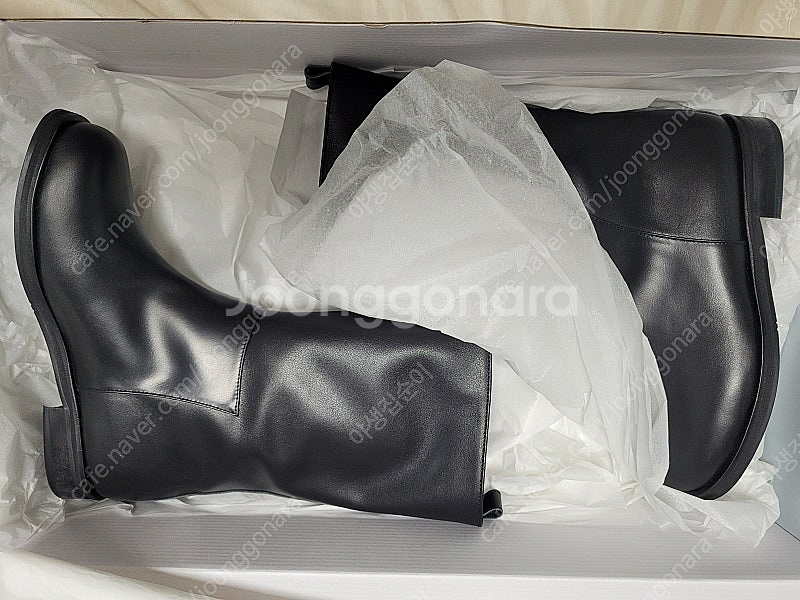 루아레 Lir633 미드부츠 블랙 240 새상품 판매합...--3