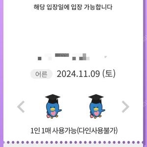 롯데월드 매직패스 5회권(11월 09일 토요일)