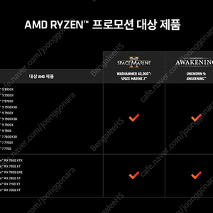 AMD 게임번들 워해머40000 스페이스마린2 + 언노운9 판매