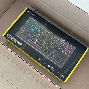 [미개봉]커세어 K70 RGB TKL 챔피온 시리즈 저소음적축