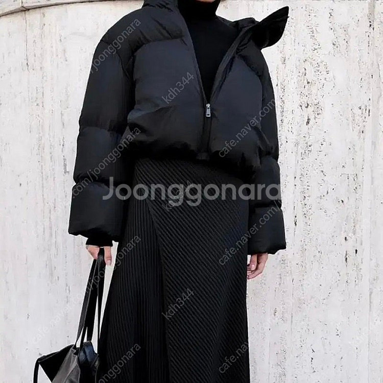 Orr 푸파 패딩 구스다운 숏패딩--1