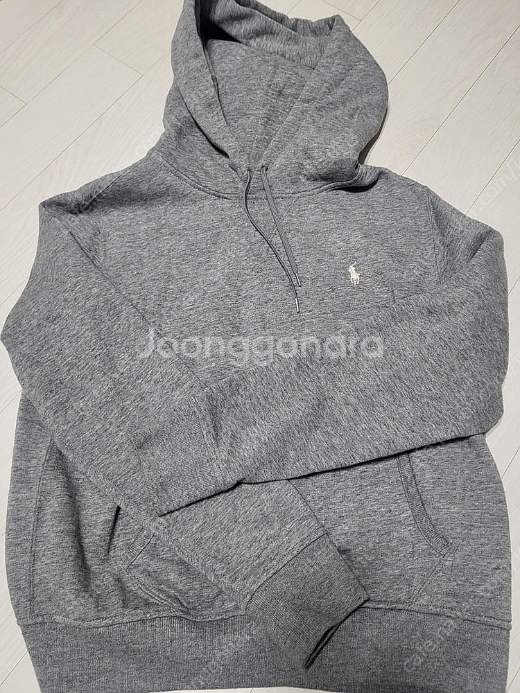 폴로 기모 후드 그레이--0