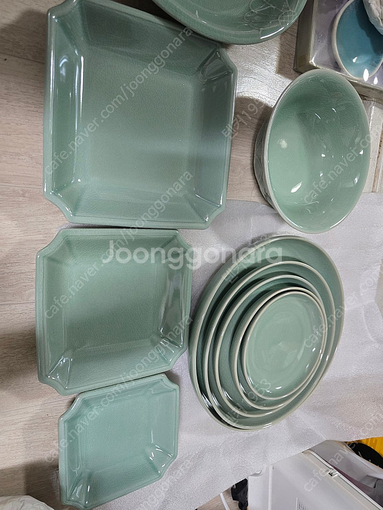 고려청자 접시 볼 찻잔등 정리--0