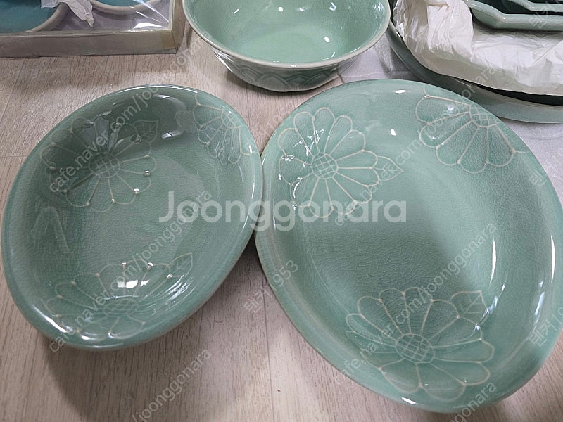 고려청자 접시 볼 찻잔등 정리--3