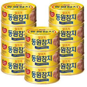 동원참치 85g 12캔, 라인바싸 탄산수, 두유