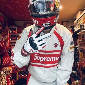 좌쓰 Supreme x Ducati Track Jacket pants 슈프림 x 두카티 트랙 자켓 팬츠 바지 셋업 / 블랙 화이트