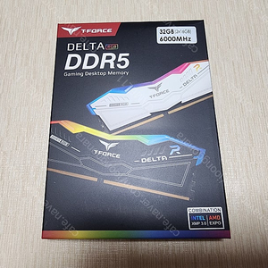 팀그룹 TeamGroup T-Force DDR5-6000 CL30 Delta RGB 화이트 32G(16x2) 패키지 미개봉