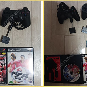 ps2 플스2 정품패드1+호환패드1+cd 3장 일괄 택포 2만