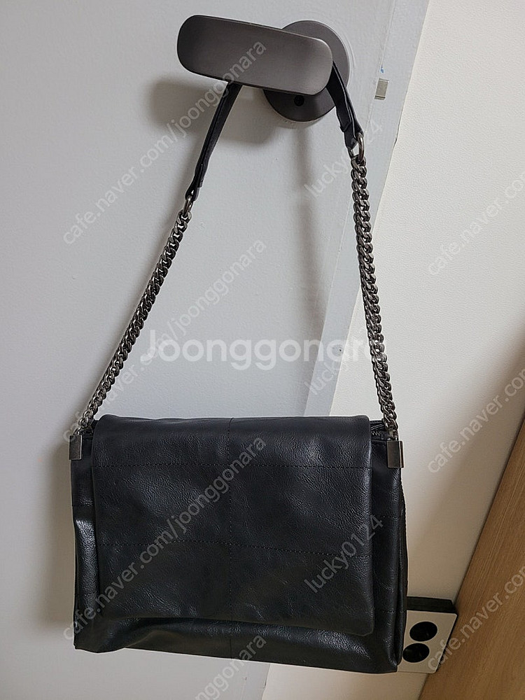 자라 락플랩 숄더백 정품--0
