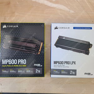 Corsair MP600 PRO, Corsair MP600 PRO LPX 팝니다.