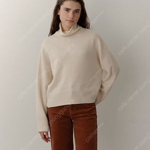 블랭크03 cashmere wholegarment turtleneck (oat cream)