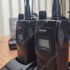 업무용무전기 에어텍 AQ4000 (UHF 400MHz 아나로그) 4대 판매합니다.