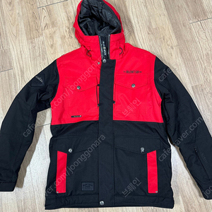 블렌트 Blent 보드복 상의(balck/red) Jacket L-size