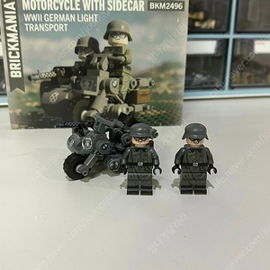 레고 밀리터리 브릭매니아 brickmania Motorcycle with Sidecar 키트판매