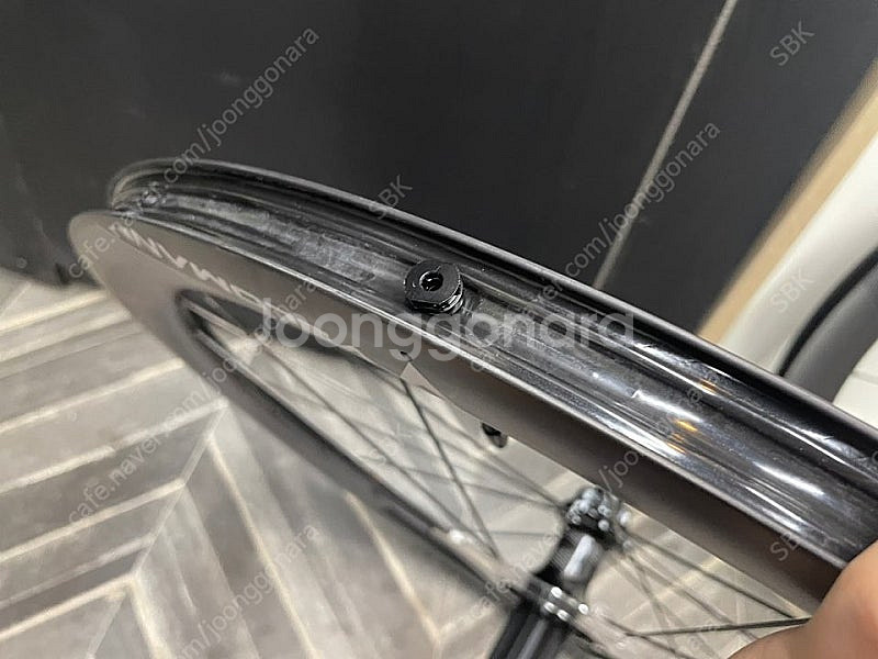 비앙키 벨로만 카본 V50R 카본 디스크 휠셋 미사용--4