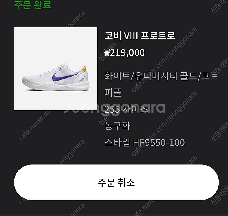 코비8 프로트로 화이트 255--0