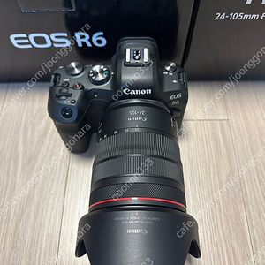 캐논 정품 EOS R6 바디와 RF 24-105 F4 렌즈 셋트로 판매합니다.