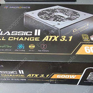 [서울]마이크로닉스 풀체인지 600W 80PLUS브론즈 ATX3.1 컴퓨터파워 5.5만원 팝니다.