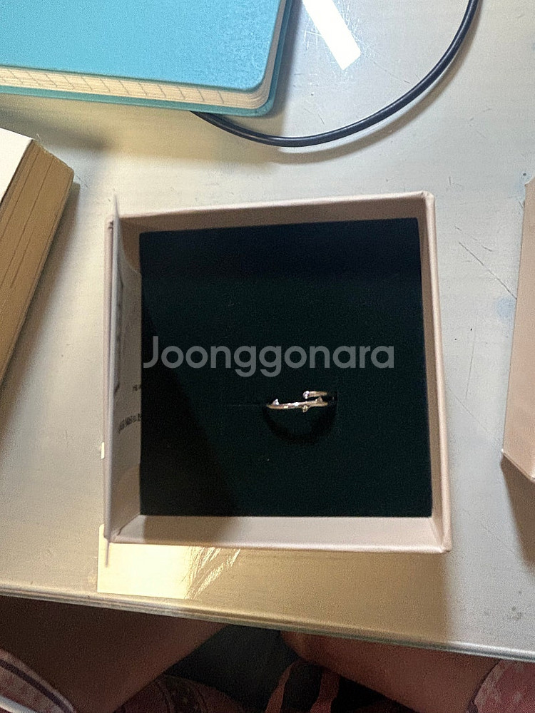 [새제품]로즈몽 14K 반지 (화이트골드 도금,13호)...--0