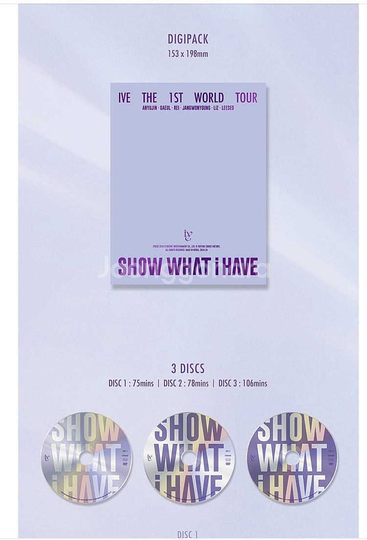 (가격내림)아이브 1st 월드투어 show what i...--2