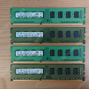 삼성전자 DDR3 4GB 1333Mhz (PC3-10600U) 4개