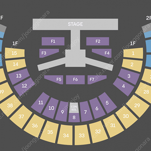 JX콘서트 막콘에서 자리 교환 (플로어F1사이드<>시제석 제외)