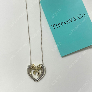 Tiffany&co 티파니앤코 하트 리본 18k combi 목걸이