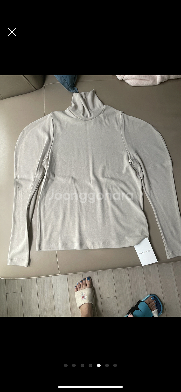 폴앤앨리스 터틀넥 새상품 프리사이즈--4