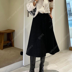 엘보른 elborn 넵 트위드 플레어스커트 Nep Tweed Flared Skirt 새상품