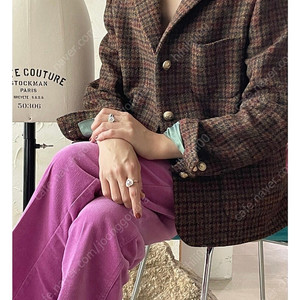 쎄모먼 자켓 Atelier De Cemoment Chloe 2 Check Jacket _ Fabric by Harris Tweed, Made in Scotland