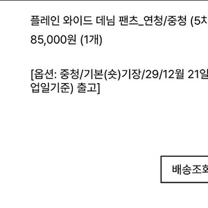 PVCS 플레인 와이드 데님/ 중청29기본(숏)