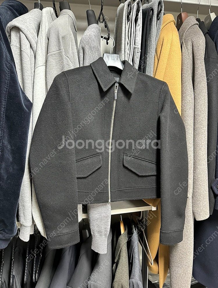 띠어리 울 캐시미어 여성 자켓 블랙--0