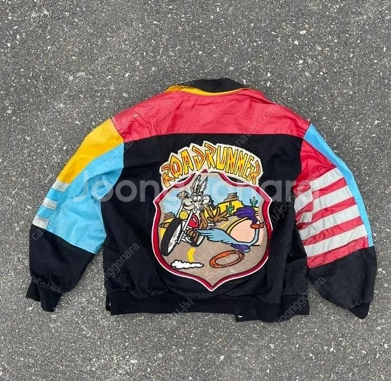 빈티지 제프해밀턴 루니툰 로드러너 자켓 l~xl--0