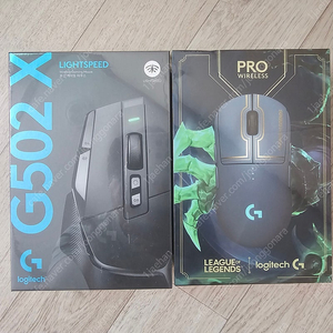 로지텍 G PRO 롤 에디션, G520 X 라이트스피드 새제품 각각 1대씩 판매해요~