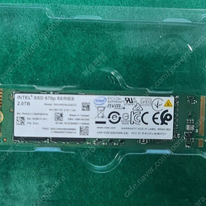 Intel ssd 670p 2tb판매합니다