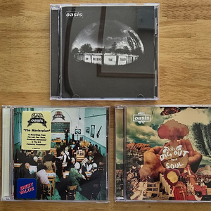 CD 음반 영국 록 밴드 oasis 오아시스 앨범 3장