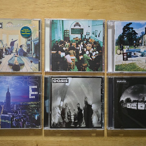 CD 음반 영국 록 밴드 oasis 오아시스 앨범 6장