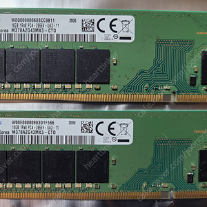 삼성 DDR4 2666 16GB 2장 팝니다