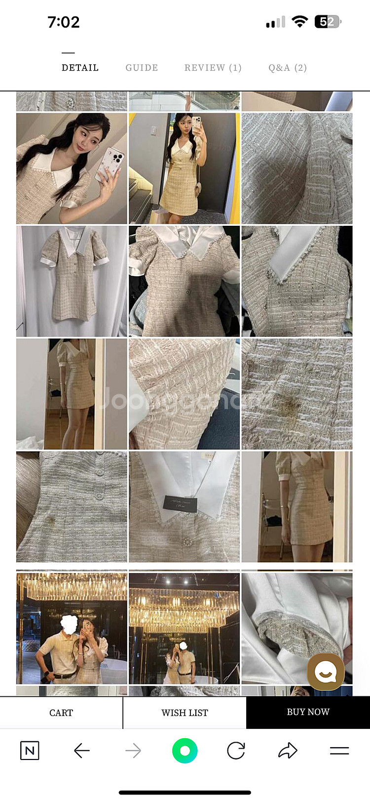 정가15만원 홀복 하객룩 데이트룩 파티룩 베르비 딥카라...--8