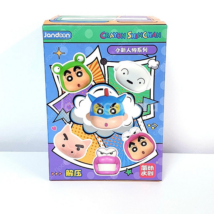 짱구 스퀴시 블라인드 박스 부리부리 흰둥이 액션가면 초...--0