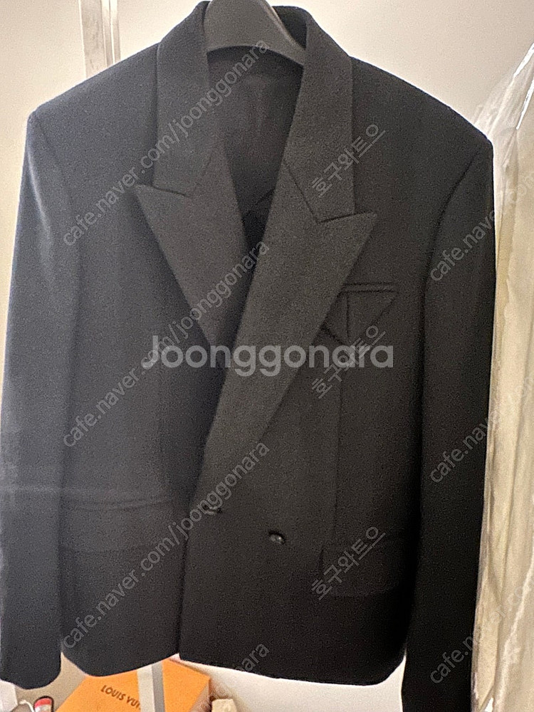 보테가 베네타 스테디 울 블레이저 블랙 52사이즈--3