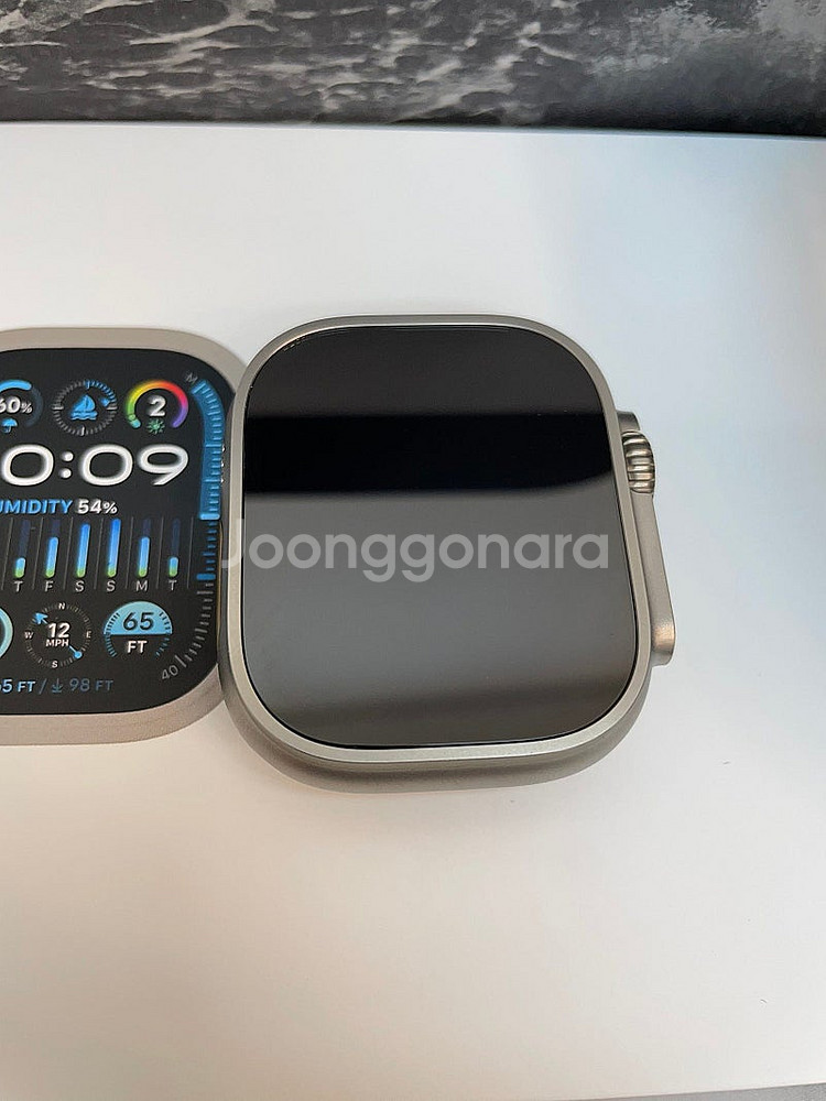 애플워치울트라2 49mm 티타늄 셀룰러 배터리100% ...--4
